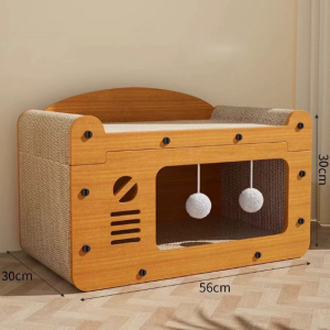 HATELI Bàn cào cho mèo bền bỉ chống mài mòn đồ chơi gắn ghế sofa trong nhà phù hợp cho mọi mùa giường cho mèo