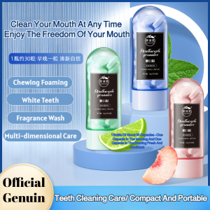 [Remove Tartar/Freshen Breath] Aromatherapy Solid Toothpaste Tablets Efficient Cleaning Protect Teeth Eliminate Bad Breath Solid Toothpaste Chewable Tablets Oral Care
