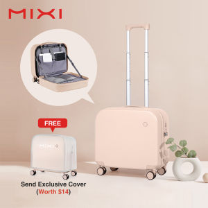 Mixi16 Inch Men Women PC Computer Compartment  Lightweight Travel Luggage Carry-ons Waterproof TSA 360 Universal Spinner Wheel Suitcase Free Cover M9236