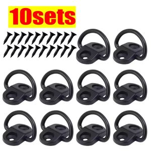 10 cái lưới phủ hàng sàn móc cốp sau xe ô tô khởi động hàng hóa sàn Net Tie xuống vòng móc vòng lặp treo phẳng lưới màn che sửa chữa Kit