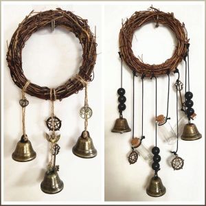 Hanging Wind Chimes Pray for Blessings Lit Repel Evil Spirits Blessings Natural Material Beautiful