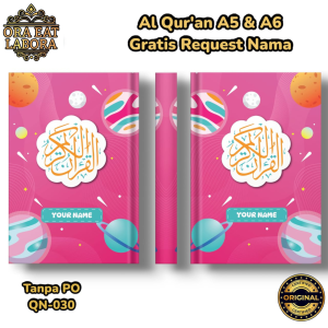 (Free Tulis Nama di Cover) Al Quran Custom Nama A5 A6 Terjemahan Perkata Quran Hardcover Bisa Pakai Nama Sendiri