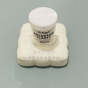 Foil Flakes Hologram White Pink Purple 20ml Blink Blink Putih Dekorasi Serpihan DIY Resin Art Accessories Hias Hiasan Kertas Filling Slime Lilin Clay Prakarya Metalik Metallic Aksesoris Kuku Sparkle Art Deco Kesenian Craft Crafting 20ml Grosir Prakarya