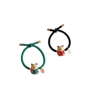 Dây Buộc TócDây Cột tóc Mèo Thần Tài May Mắn Tài Lộc