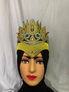 Renda Bordir Siger Mahkota Kepala Durga