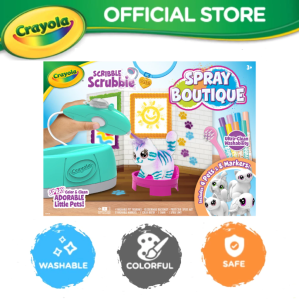 Crayola Scribble Scrubbie Spray Boutique - Toy Set For Kids - Washable & Non Toxic - Suitable Age 4+