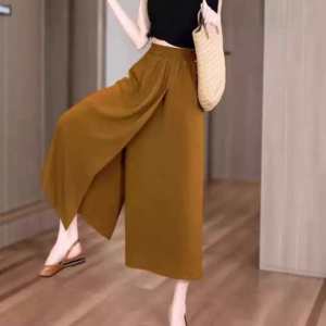 Womens Thin Wide Leg Pants Casual Straight Pants Designer Skirt Pants Breathable And Comfortable Womens Pants