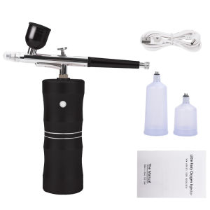 DECINIEE Oxygen Injector Moisturizing Beauty Machine Air Brush Sprayer Portable USB Charging High Pressure Water Oxygen Wireless Airbrush