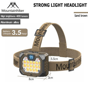 Mountainhiker Rechargeable LED Headlamp Headlight Outdoor Camping Hiking Fishing Flashlight Head Light Lamp With USB