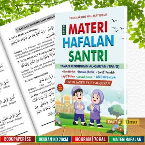 Buku Materi Hafalan Santri TPQ dan TK