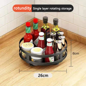 Spice Shelf360 Degree Square Rotatable Seasoning Organizer for Kitchen Dresser Bathroom