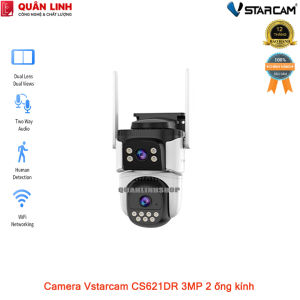 Camera ngoài trời Vstarcam CS621DR Full HD 1296P (3MP) tích hợp AI 2 ống kính bảo hành 12 tháng