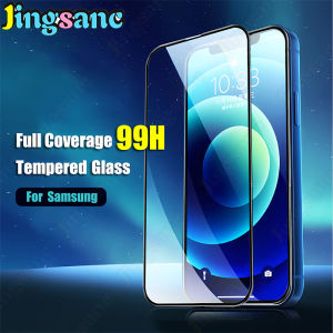 Jingsanc phủ keo toàn bộ HD màn hình chống sốc tấm dán bảo vệ cho Samsung Galaxy A25 5G/A24/A23 5G/A23 LTE/A23 4G/A22 5G/A22 4G chống vân tay kính cường lực 99h-1