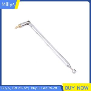 Millys 48 64Cm 6 Phần Kim Loại Đầy Đủ Kênh AM FM Đài Phát Thanh Kính Thiên Văn Ăng Ten 360 Độ Xoay Ăng Ten Aeial