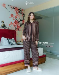 TAMARA PIYAMA SET BAHAN RAYON PREMIUM BY GHIINA FASHION