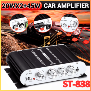 COD KIRIM CEPAT LVPIN Aaudio Amplifier Mini HiFi Stereo super Bass Booster 12V - ST-838