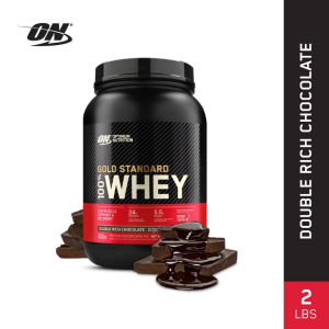 【SG Spot】Optimum Nutrition Whey Protein Powder 2LB 907g – Double Rich Chocolate | Fast Absorbing | Lean Muscle Support
