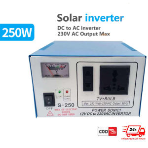 Solar Power Inverter 250W-500W Inverter Supply 12V DC to 230V AC Output Max Pure Sine Wave Household Inverter Power Supply With Charger Household outdoor Vehicle Inverte