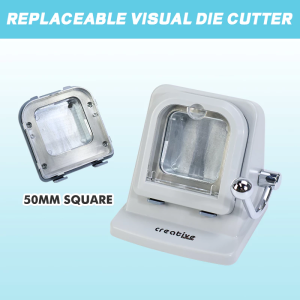 Creative Replaceable Visual Die Cutter For 58mm Circle Badge Grey Suitable for making various badges or Pin Design