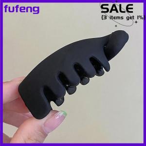 fufeng Frosted High Ponytail Clips Solid Color Banana Clip Women Hair Style Accessories Fashion Ponytail Barrettes Hair Claws Hairpins