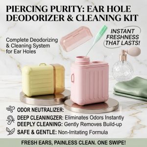 Earring Hole Cleaning Thread Ear Piercing Cleaner String Daily Cleaning Odor Removal Anti Blockage Care Soft Thread Earring Accessories Piercing Aftercare