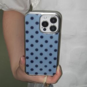 Full screen polka dot phone case suitable for iPhone 17 16 15 14 13 12 11 Pro/Max/Plus anti drop and shockproof back cover