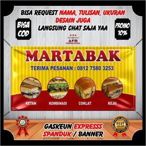 Spanduk Banner Martabak Keren Custome Berkualitas - Banner Benner Jualan Martabak Terlaris Spanduk Jualan Spanduk Custom Banner Jualan Banner Custom Keren