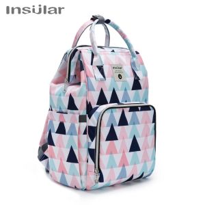 Insular Baby Diaper Bag Maternity Bag Baby Organizer Bag Lightweight Multifunctional Large Waterproof Travel Bag For Newborn Baby