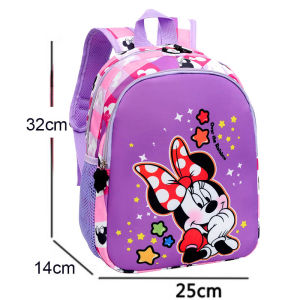 Minnie Mouse Cartoon School Bags Girls Backpack Children Primary Students Schoolbag Kindergarten Bag