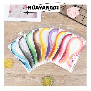 HUAYANG01 [2023 new HOT FASHION] 100Pcs set Paper Quilling Strips Set 3mm 39cm Paper For Craft DIY Quilling Tool