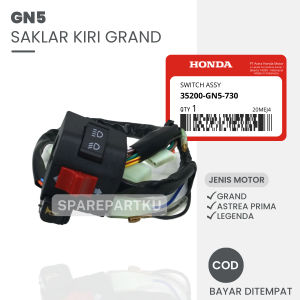 GN5 SAKLAR KIRI GRAND / PNP ASTREA PRIMA / ASTREA LEGENDA / SAKLAR SEN KIRI GRAND / SAKLAR SEIN GRAND / HOLDER KIRI GRAND / TOMBOL HOLDER KLAKSON MOTOR / SAKELAR LAMPU DIM DIMMER / HANDEL REM / TOMBOL SAKLAR / SWITCH SET ON OFF