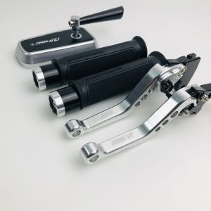 COMBO 5 món đồ chơi xe máy phụ kiện xe máy siêu đẹp-tay thắng xe máy-cặp bao tay xe máy-gương h2c gẵn xe máy gắn được hầu hết các dòng xe hiện nay