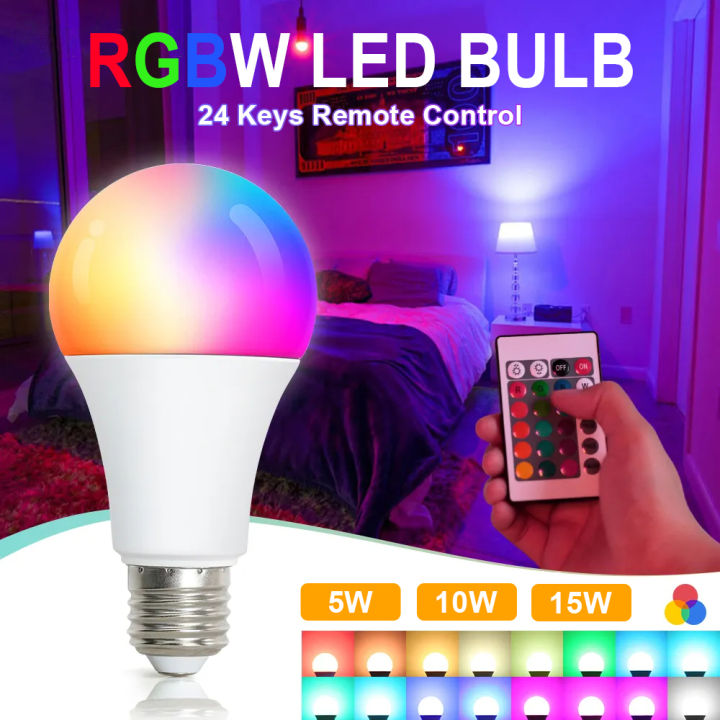 Led color bulb store with remote