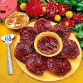 Túi 200gr lạp ruột vịt khô ép chân không dùng để nướng chiên xào. 