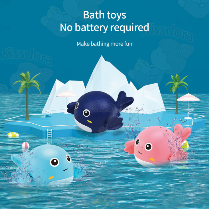 Kissdora%20Children's%20bath%20toys%20dolphin%20shape%20cute%20swimming%20toy%20for%20baby%20-%20Image%202