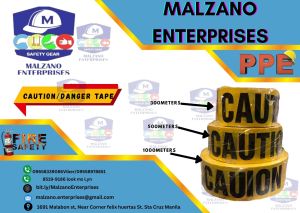 Heavy Duty Yellow Caution Tape 300M / 500M / 1000M | High Visibility Construction Safety Warning Barricade Tape Non-Adhesive