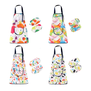 Washable Childrens Art Painting Apron Protective Wear Long Sleeve Apron For Finger Painting School Projects Washable