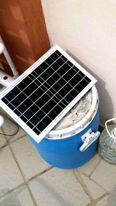 Solar Immersible Pump with Battery Aquaponic Hydroponic Aquarium Work at night without sunlight