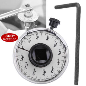 1/4pcs Wrench Measuring Automotive Meter Tool Adjustable 1/2 Inch Drive Torque Angle Gauge Auto Garage