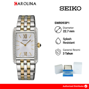 Jam Tangan Wanita Seiko Ladies Tank SWR093P1 Discover More White Dial Dual Tone Stainless Steel Strap