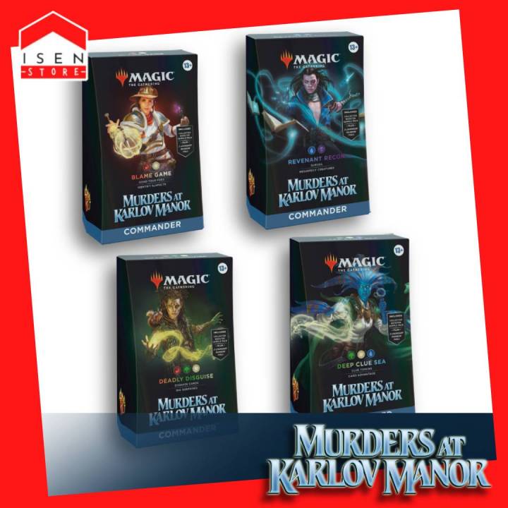 MTG - Murders at Karlov Manor Commander Deck- Deadly Disguise, Revenant  Recon, Deep Clue Sea, Blame Game - Magic: The Gathering | Lazada PH