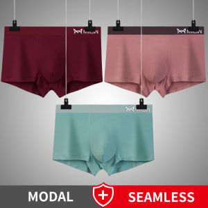 CMENIN  3Pcs Antibacterial Men Underwear Boxer Modal  Crotch Mens Boxershorts Underpants Soft Boxers Shorts Trunks MR5008