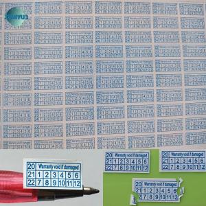 XUNYU3 Jettingbuy 200 Cái Bảo Hành Bảo Vệ Bị Hư Hỏng Nhãn An Ninh Nhãn Dán Niêm Phong Mong Manh 2020-2022