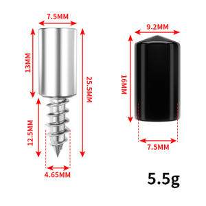 50pcs Self-tapping Screw Shelf Pegs Cabinet Closet Bracket Support Pins with Anti-Slip Sleeve