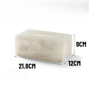xpkQ Minimalist Tissue Boxes Dining Table Napkin Ornament Luxury Cloud Pattern Paper Tissue Living Room Home Storage Decor R3K9L