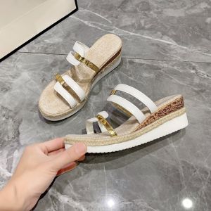 [Free Shipping] New Plus-Size WomenS Sandals Versatile Summer Wedge Roman-Style Shoes WomenS Thick-Soled Platform Sandals