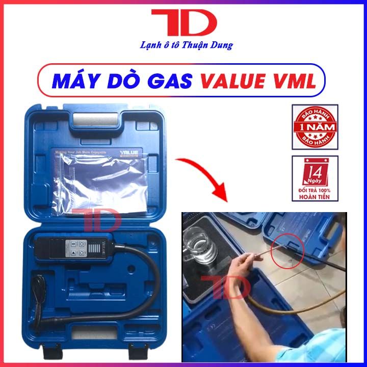 Máy dò gas tìm rò rỉ gas lạnh Value Vml1 - Vật Tư Điện Lạnh Ô Tô Thuận Dung