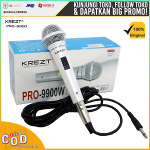Mic Kabel Krezt Pro-9900W / Dynamic Microphone Vocal Mik Karaoke PRO 9900W