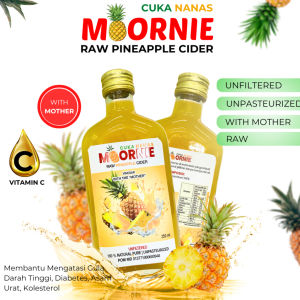 Cuka Nanas MOORNIE 250ML Raw Pineapple Cider 100% Original