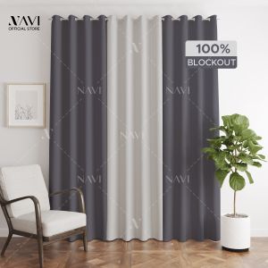 NAVI - 3in1 KOREAN SOFT BLOCKOUT CURTAIN | For Home Living Room Bedroom Window Treatment